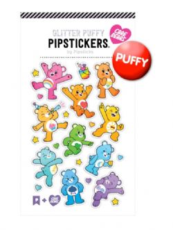PIPSTICKER - AUTOCOLLANTS GONFLÉS (PUFFY) PAILLETÉES AMIS ARC-EN-CIEL DE BISOUNOUR